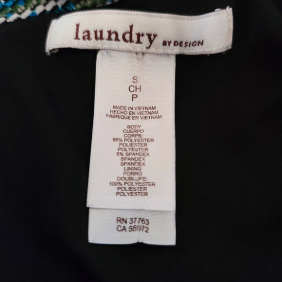 Laundry by design one shoulder multi color dress woman's size small Pullover - Picture 3 of 3